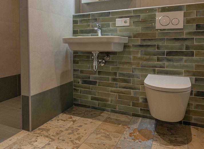 Rustic exterior of Apartment Green, vacation home in Den Hoorn, Texel, surrounded by green nature.