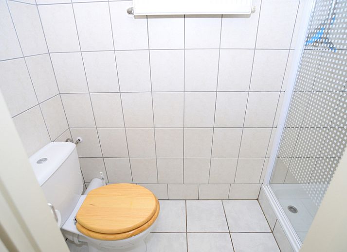 Gezellige zithoek in De Kievit vakantiehuis Den Hoorn Texel met comfortabele bank.