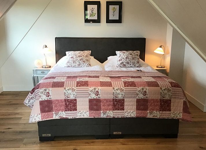 De Borage Texel bed and breakfast in Oosterend biedt een prachtig uitzicht op de groene tuin en het omliggende landschap.