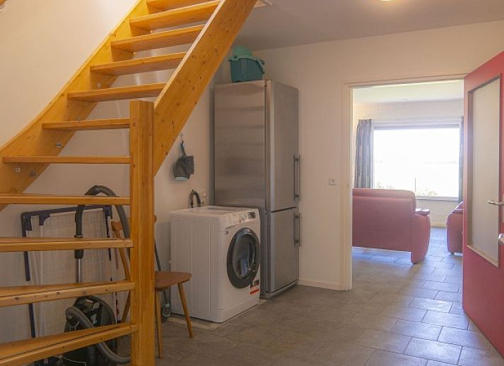 Esszimmer mit Aussicht im Ferienhaus Nieuwlanderweg 69, De Koog, Texel, Waddeninseln.