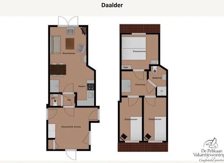 Terrasse des Ferienhauses in Oosterend, Texel, Ferienhaus mit Tisch im Freien, umgeben von Gruen auf den Watteninseln.