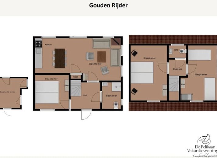 Modern kitchen in Holiday home in Oosterend, Texel, with wooden cabinets and appliances.
