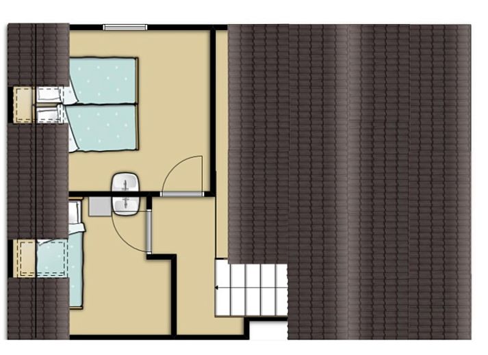 Gemuetliches Wohnzimmer des Ferienhauses Gortersmient 330, Texel mit bequemen Sofas.
