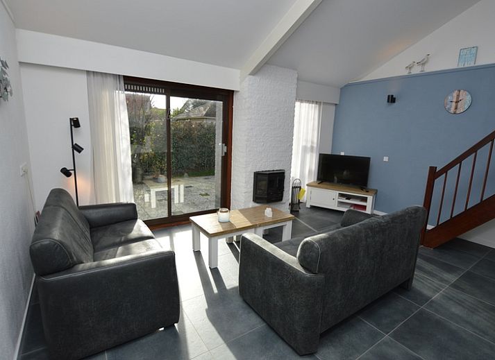 Bungalowpark Gortersmient vakantiehuis Gortersmient 240 met zonnig terras in De Dennen, Texel, Waddeneilanden.