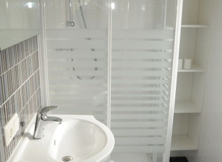 Villetta Ferienhaus fuer 6 Personen in De Dennen, Texel, mit Blick auf Teich und Natur.