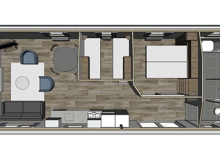 Villetta disabled in De Dennen, Texel with sunny outdoor space and nature.