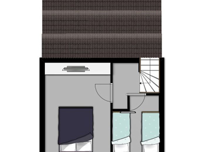 Gezellige woonkamer in vakantiehuis Gortersmient 224, Bungalowpark Gortersmient, De Dennen, Texel. Ideaal voor ontspanning op de Waddeneilanden.