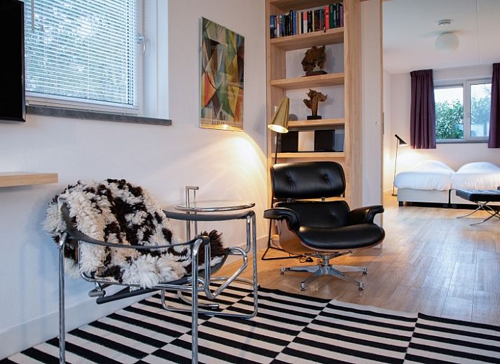 Gemuetliches Wohnzimmer in der Villa De Rode H, Bungalowpark 't Hoogelandt, De Dennen, Texel.