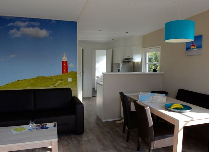 Vakantiehuis Lodge - 4 persoons in De Dennen, Texel met ruim terras en tuin.