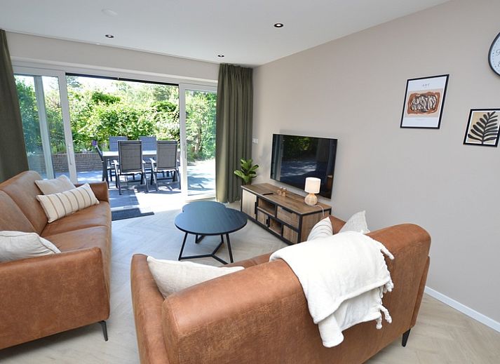 Bungalow 't Hoogelandt 58 in De Dennen Texel mit grossem Garten und modernem Aussehen.