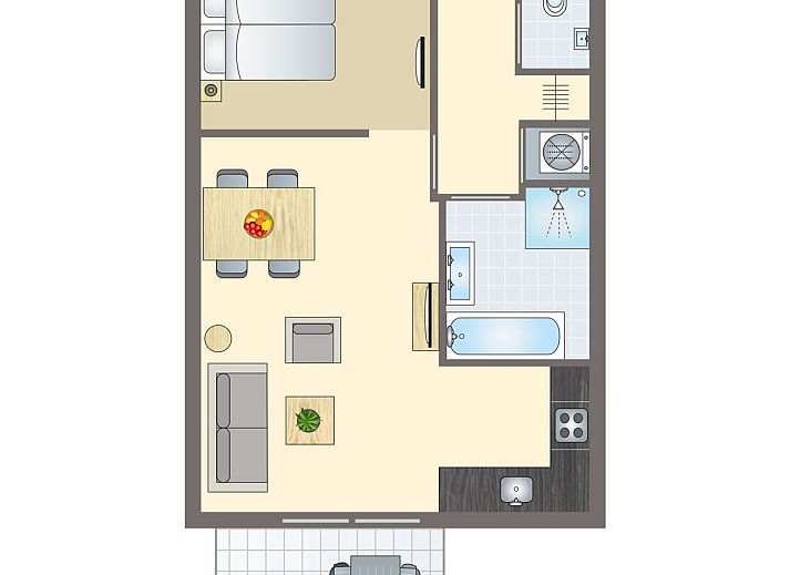 Guest house 020107 - Bungalow Vlieland - Vlieduyn | 2-persoons appartement | 2CA