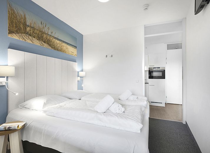 Exterior of Vlieduyn 2-person apartment in Oost-Vlieland, located in the Wadden Islands.