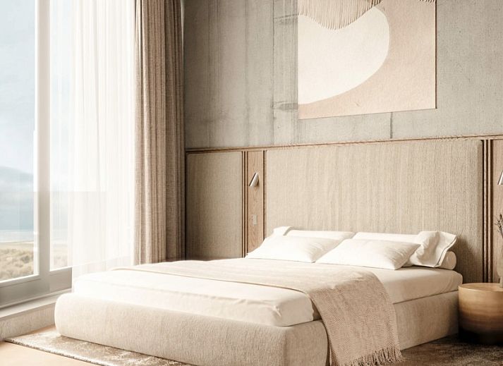 Elements appartement in Formerum, Terschelling met uitzicht op de duinen en zee, Waddeneilanden.