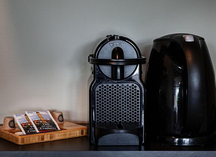 Stijlvolle binnenruimte van Deluxe Studio voor 2 in Midsland, Terschelling met moderne inrichting en gezellige sfeer.