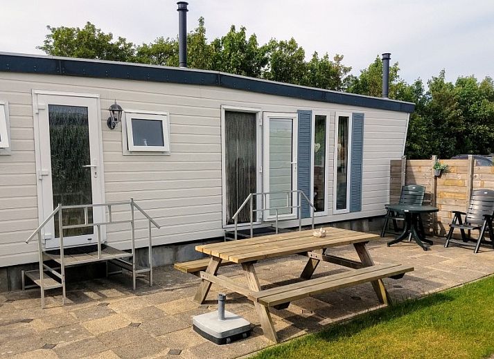 De Clochard nr 37 chalet met zonnige tuin in Midsland Noord, Terschelling, Waddeneilanden.