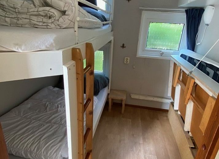 Gezellige zithoek in De Clochard nr 37 chalet, Midsland Noord, Terschelling.