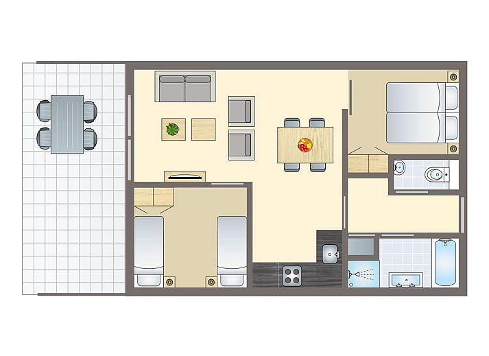 Unterkunft 032210 - Bungalow Terschelling - West Terschelling | 4-persoons appartement | 4CA