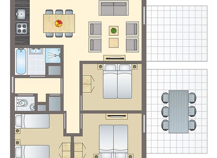 Unterkunft 032212 - Bungalow Terschelling - West Terschelling | 6-persoons appartement | 6CA