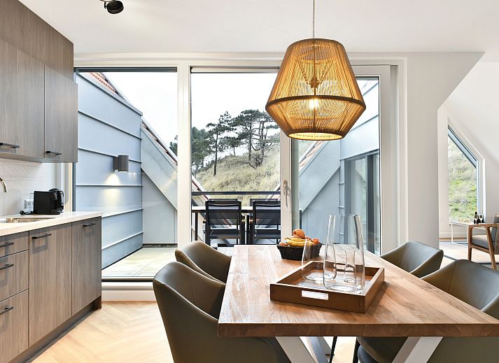 Enjoy the view from the terrace of the 4-person penthouse 4CP in West Terschelling, Wadden Islands.