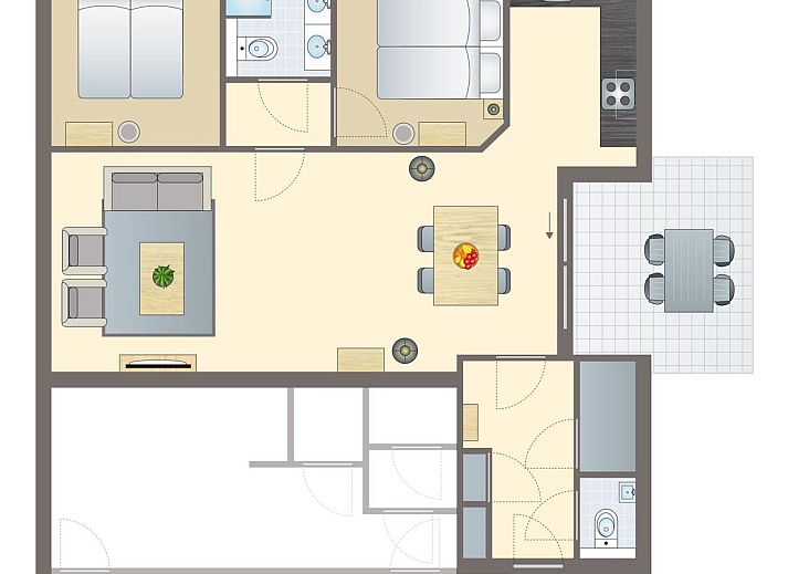 Unterkunft 032236 - Bungalow Terschelling - 4-persoons appartement | 4C1