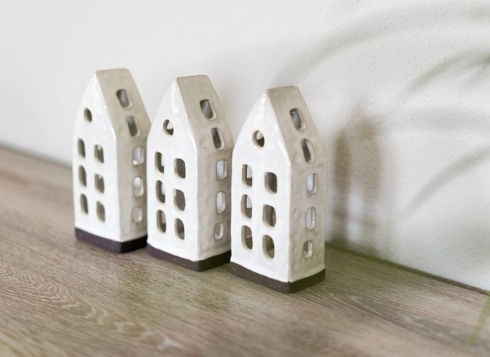 Moderne Kueche im Ferienhaus De Dijkwachter, Ballum, Ameland, mit Holzverkleidung und allen Annehmlichkeiten.