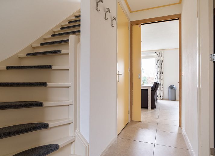 Ruim terras van vakantiehuis Laurier in Ballum, Ameland omgeven door natuur.