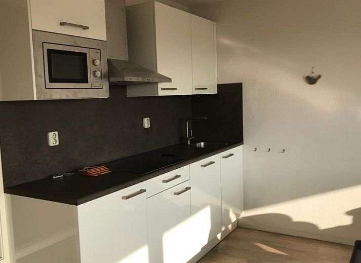 Gezellige woonkamer in Amelander Paradijs appartement, Buren, Ameland met comfortabele zitplaatsen.