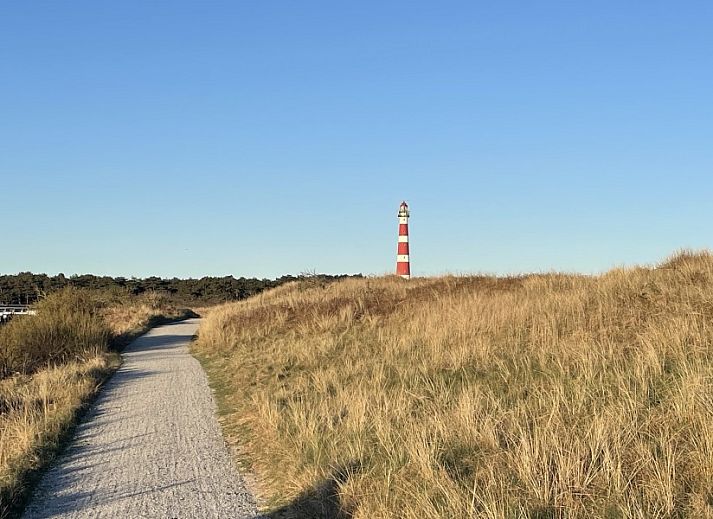 Pad omgeven door natuur bij Strandjutter26 vakantiehuis in Hollum.