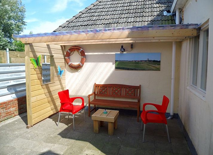 Vakantiehuis Sier in Hollum op Ameland met ruime tuin en omheining.