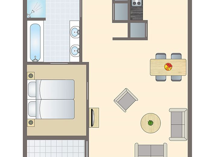 Unterkunft 040470 - Bungalow Ameland - Ameland State | 2-persoons appartement | 2BA