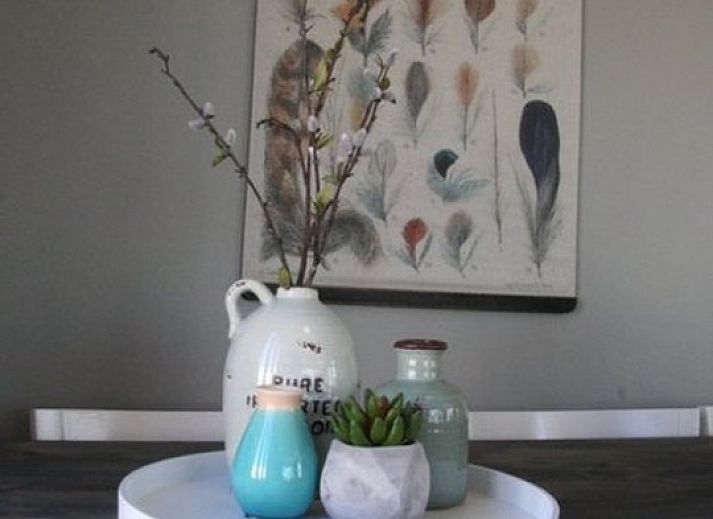 Moderne badkamer Chalet Zeester, stacaravan Buren Ameland met douche en wastafel.