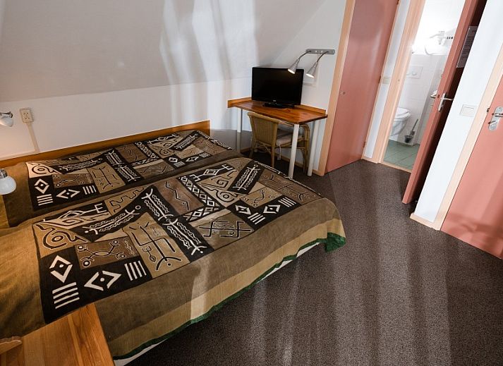 Charmanter Eingang zur Pension Westerburen, Fruehstueckspension in Schiermonnikoog, Watteninseln.