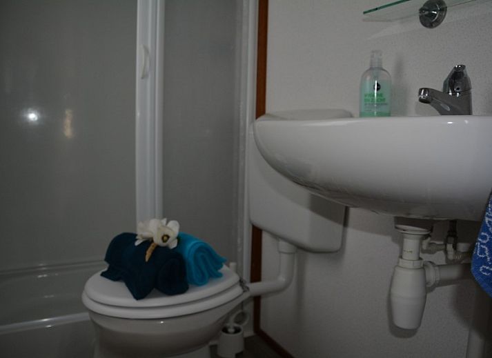 Luftaufnahme des CORIMAR Ferienhauses in Ballum, Ameland mit eingezunter Terrasse.