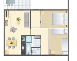Guest house 010107 • Bungalow Texel • Sluftervallei | 4-persoons bungalow | 4C 