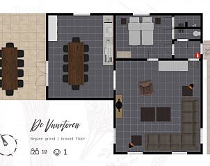 Unterkunft 01011032 - Ferienhaus Texel - Unieke 10 pers. Farm Lodge De Vuurtoren op 'Hoeve Vianen' 