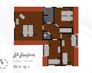 Unterkunft 01011032 - Ferienhaus Texel - Unieke 10 pers. Farm Lodge De Vuurtoren op 'Hoeve Vianen' 