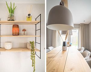 Innere Details von Typ B-12 Hodshonstraat, Ferienhaus in De Cocksdorp, Texel, mit dekorativen Elementen.