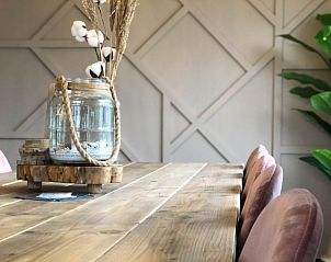 Atmospheric decoration in the dining room of Holiday home De Vuurtoren, De Cocksdorp, Texel.