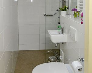 Stylish bathroom in De Vlinder, vacation home in De Cocksdorp, Texel, with modern amenities.