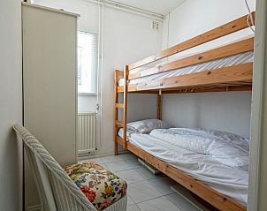 Gemtliches Zimmer mit Etagenbett im Ferienhaus Slufteroord 300, De Cocksdorp, Texel.