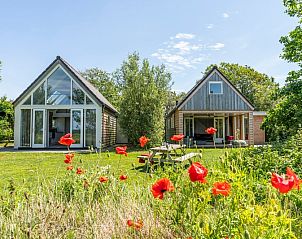 Doppelferienhuser in Zeewinde, De Cocksdorp, Texel. Umgeben von Natur und Blumen, ideal fr einen Wattenmeeraufenthalt.