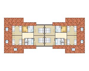 Guest house 0101366 - Bungalow Texel - Sluftervallei | 24-persoons bungalow - Breed toegankelijk | 