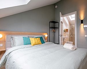 Zweites Schlafzimmer im Ferienhaus Het Rif, De Cocksdorp, Texel mit eigenem Badezimmer.