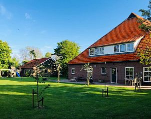 Groer Rasen im Ferienhaus in De Cocksdorp, Texel, ideal fr Outdoor-Aktivitten auf den Watteninseln.