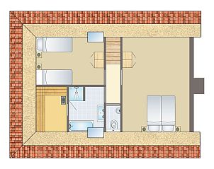 Auenansicht des 6-Personen-Bungalows Sluftervallei, malerisch gelegen in De Cocksdorp, Texel.