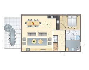 Guest house 010171 - Bungalow Texel - Sluftervallei | 10-persoons bungalow - Extra toegankelijk | 