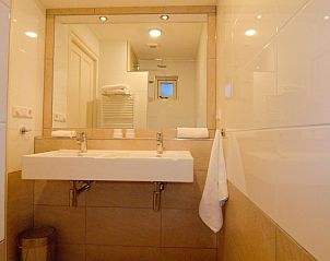 Luxury sink in bathroom of D' Duinster vacation home, De Koog, Texel on the Wadden Islands.