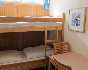 Kinderkamer met stapelbed in Vredelust 283 bungalow, De Koog, Texel, gezellig en knus.