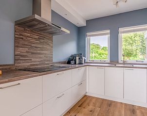 Modern kitchen in Cottage in De Koog overlooking Texel, Wadden Islands.
