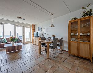 Dining area overlooking the sea in Resort De Buteriggel Apartment 1, De Koog, Texel.